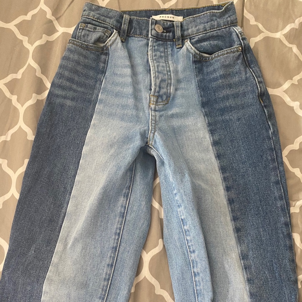 Pacsun two panel high waisted straight leg jeans